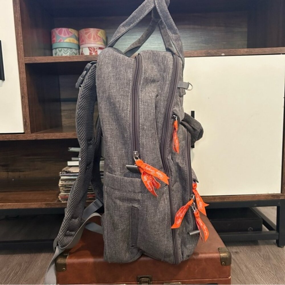 Aomay Gray Diaper Backpack With Multiple Pockets … - image 4